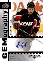 2009-10 Upper Deck Black Diamond Gemography Brendan Bell #GBE Auto St. Louis Blues